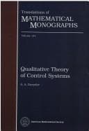 Tapa de Qualitative theory of control systems