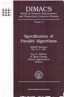 Tapa de Specification of parallel algorithms