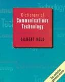 Tapa de Dictionary of Communications Technology