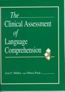 Tapa de The clinical assessment of language comprehension