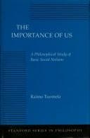 Tapa de The importance of us