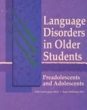 Tapa de Language disorders in older students