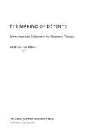 Tapa de The making of détente
