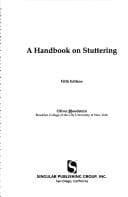 Tapa de A handbook on stuttering