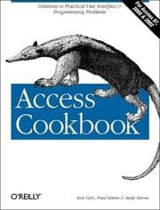 Tapa de Access cookbook
