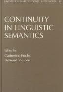 Tapa de Continuity in linguistic semantics
