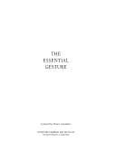 Tapa de The essential gesture