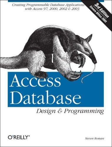Tapa de Access database design & programming