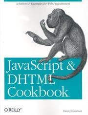Tapa de JavaScript & DHTML Cookbook