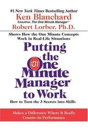 Tapa de Putting The One Minute Manager To Work