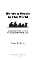 Tapa de We are a people in this world