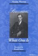 Tapa de Becoming what one is