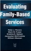 Tapa de Evaluating Family-Based Services