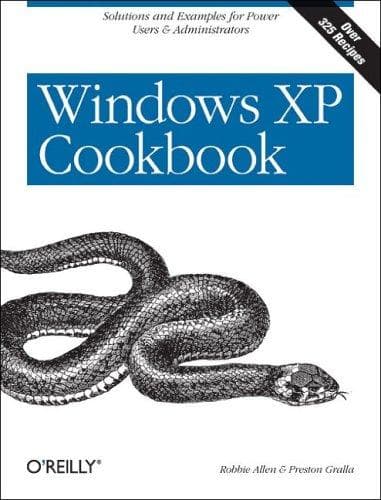 Tapa de Windows XP Cookbook