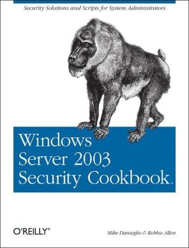 Tapa de Windows Server 2003 Security Cookbook