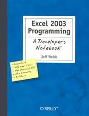Tapa de Excel 2003 Programming