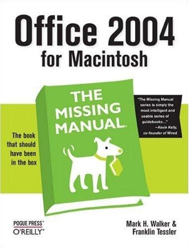 Tapa de Office 2004 for Macintosh