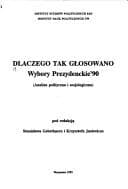 Tapa de Dlaczego tak głosowano