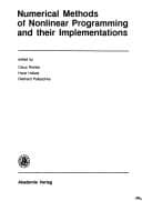 Tapa de Numerical methods of nonlinear programming and their implementations