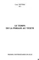 Tapa de Le Temps de la phrase au texte