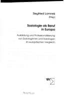 Tapa de Soziologie als Beruf in Europa