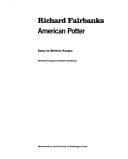 Tapa de Richard Fairbanks, American potter