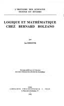 Tapa de Logique et mathématique chez Bernard Bolzano