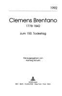 Tapa de Clemens Brentano 1778-1842 zum 150. Todestag