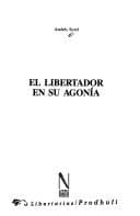 Tapa de El libertador en su agonía