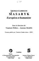 Tapa de Thomas Garrigue Masaryk, européen et humaniste
