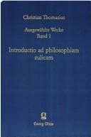 Tapa de Introductio ad philosophiam aulicam