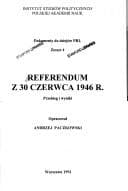 Tapa de Referendum z 30 czerwca 1946 r.