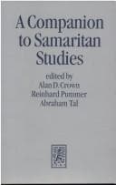 Tapa de A Companion to Samaritan Studies