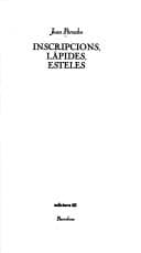Tapa de Inscripcions, làpides, esteles