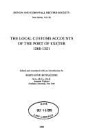 Tapa de The local customs accounts of the port of Exeter, 1266-1321