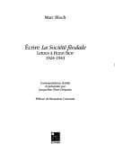 Tapa de Ecrire La société féodale