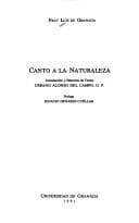 Tapa de Canto a la naturaleza