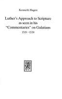 Tapa de Luther's approach to scripture as seen in his "commentaries" on Galatians, 1519-1538
