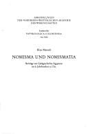 Tapa de Nomisma und Nomismatia
