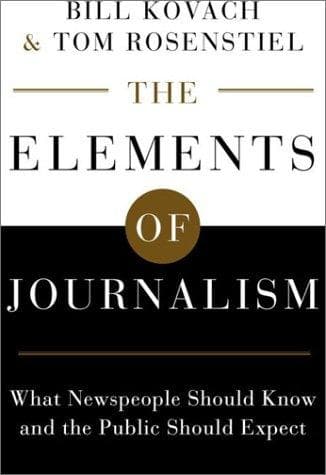 Tapa de The Elements of Journalism
