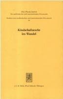 Tapa de Kindschaftsrecht im Wandel