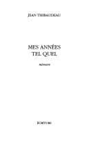 Tapa de Mes années Tel quel
