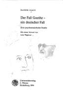 Tapa de Der Fall Goethe, ein deutscher Fall