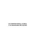 Tapa de Lo constitucional, lo real y lo imaginario del Estado
