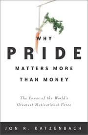 Tapa de Why Pride Matters More Than Money