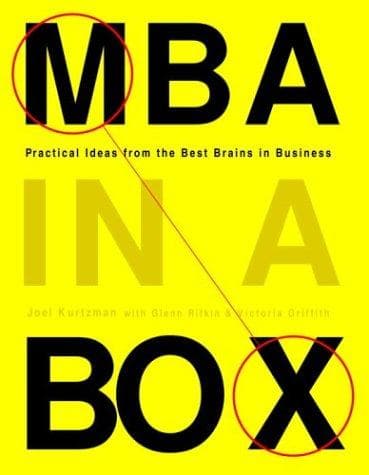 Tapa de MBA in a box