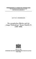 Tapa de Die europäischen Mächte und der "Lange Türkenkrieg" Kaiser Rudolfs II. (1593-1606)