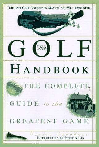 Tapa de The golf handbook