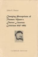 Tapa de Changing perceptions of Thomas Mann's Doctor Faustus