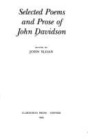 Tapa de Selected poems and prose of John Davidson